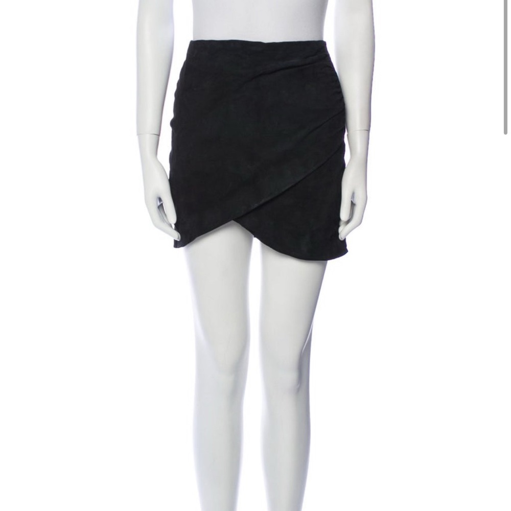Alice and Olivia genuine suede skirt